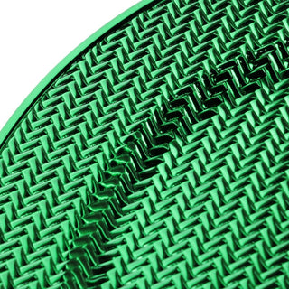 Plato de Fondo redondo 33 x 1.7 cm - Verde tejido texturizado