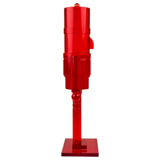 Cascanueces decorativo acrílico 41 cm - color rojo
