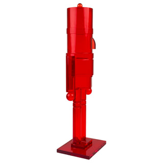 Cascanueces decorativo acrílico 30 cm - color rojo