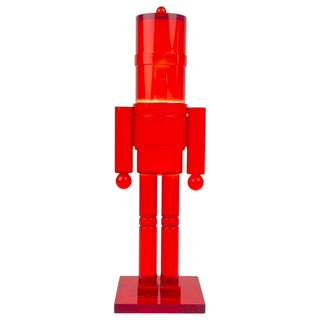 Cascanueces decorativo acrílico 30 cm - color rojo