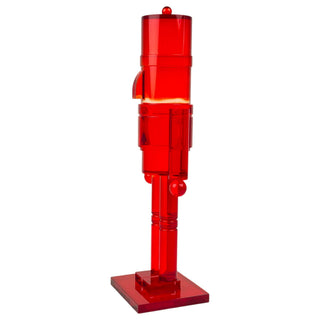 Cascanueces decorativo acrílico 30 cm - color rojo