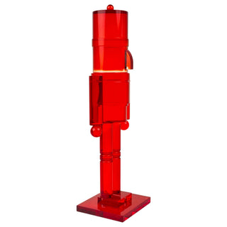 Cascanueces decorativo acrílico 30 cm - color rojo