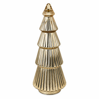 Árbol de vidrio decorativo de navidad 54 cm - color dorado