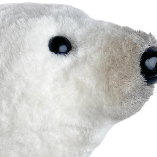 Oso polar decorativo navideño caminando 53 cm – blanco