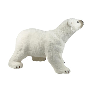 Oso polar decorativo navideño de pie 39 cm – blanco