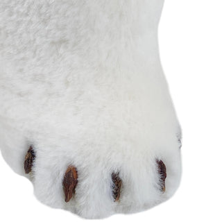Oso polar decorativo navideño de pie 39 cm – blanco