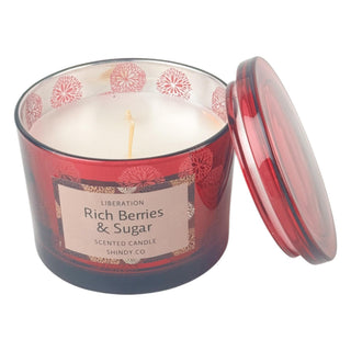 Vela aromática Ricas Bayas y azúcar  9.5 cm - envase de vidrio