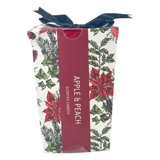 Vela aromática manzana y melocotón 11 cm - envase de vidrio