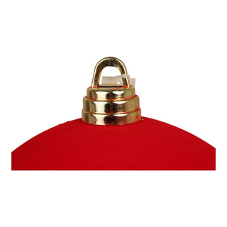 Bambalina navideña efecto terciopelo 30 cm - color rojo