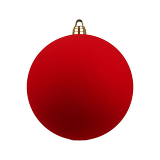 Bambalina navideña efecto terciopelo 40 cm - color rojo