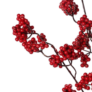 Rama decorativa navideña Berry 104 cm - color rojo