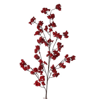 Rama decorativa navideña Berry 104 cm - color rojo