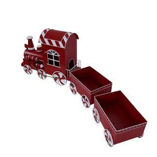 Tren metálico decorativo de navidad 201 × 34.6 × 70.8 cm