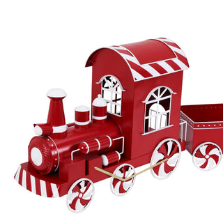 Tren metálico decorativo de navidad 201 × 34.6 × 70.8 cm