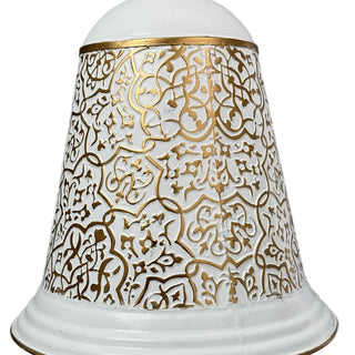 Campana colgante navideña de metal 31.8 cm - - color blanco/dorado