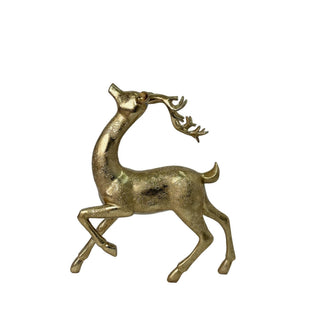 Reno decorativo navideño en movimiento 42.3 cm – dorado