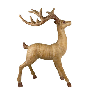 Reno decorativo navideño efecto madera de pie 50.3 cm – natural
