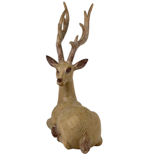 Reno decorativo navideño efecto madera acostado 41.3 cm – natural
