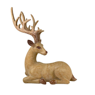 Reno decorativo navideño efecto madera acostado 41.3 cm – natural