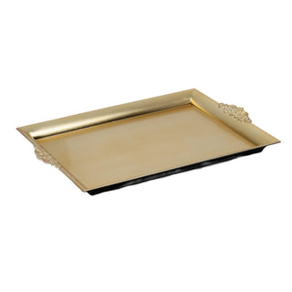 Bandeja plástica 41 × 29 × 3 cm - color dorado