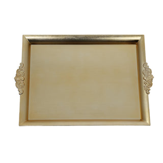 Bandeja plástica 41 × 29 × 3 cm - color dorado
