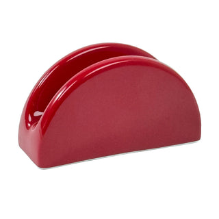 Servilletero de Cerámica 13 × 4.5 × 7.2 cm - color rojo