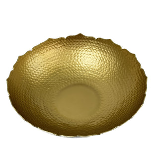 Bowl decorativo de hierro 37.5 cm – plateado/dorado