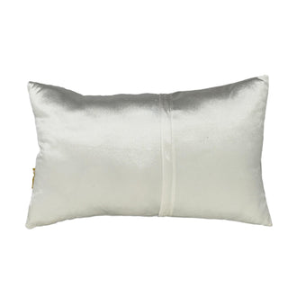 Cojín navideño con lentejuelas rectangular 48 cm - color blanco