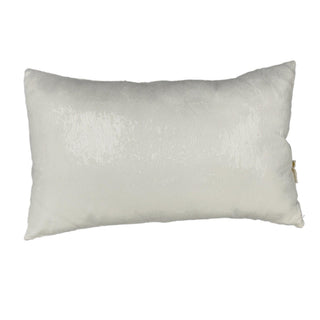 Cojín navideño con lentejuelas rectangular 48 cm - color blanco