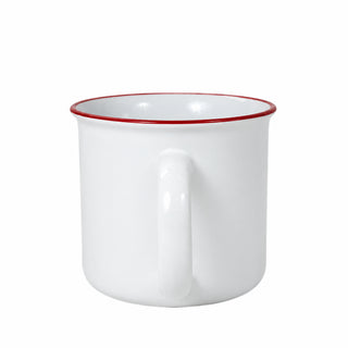 Taza navideña de cerámica motivo Natividad 12 ML - color blanco