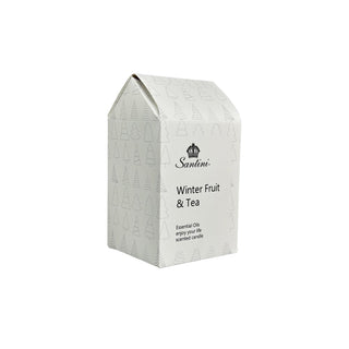 Vela aromática fruta de invierno y te en envase de vidrio domo 12 cm