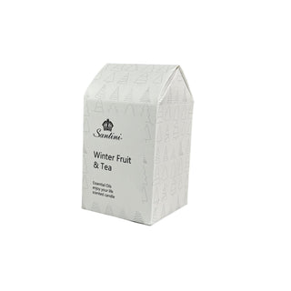 Vela aromática fruta de invierno y te en envase de vidrio domo 12 cm