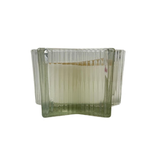 Vela aromática fruta de invierno y te en envase de vidrio en forma de estrella 13 cm