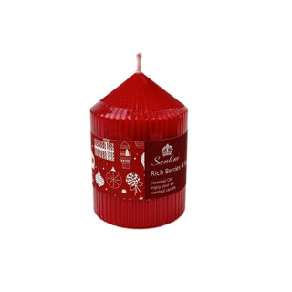 Vela de pilar aromática Ricas Bayas y azúcar 10 cm