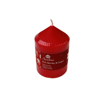 Vela de pilar aromática Ricas Bayas y azúcar 10 cm
