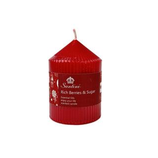 Vela de pilar aromática Ricas Bayas y azúcar 10 cm