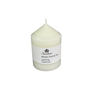 Vela de pilar aromática fruta de invierno y te 10 cm
