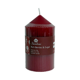 Vela de pilar aromática Ricas Bayas y azúcar 12.5 cm