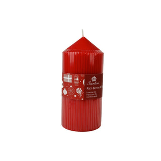 Vela de pilar aromática Ricas Bayas y azúcar 15 cm