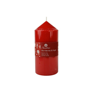 Vela de pilar aromática Ricas Bayas y azúcar 15 cm