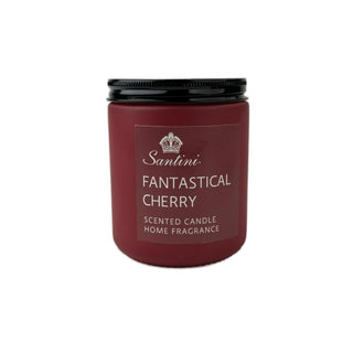 Vela aromática cereza fantástica en envase de vidrio 9 cm