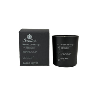 Vela aromática agua de loto en tarro de vidrio 8.2 cm