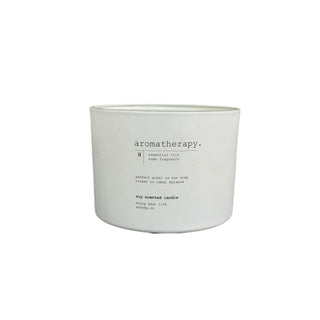 Vela aromática blanca en tarro de vidrio 8 cm