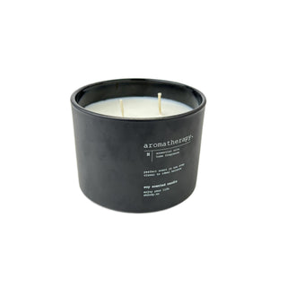 Vela aromática negra en tarro de vidrio 8 cm