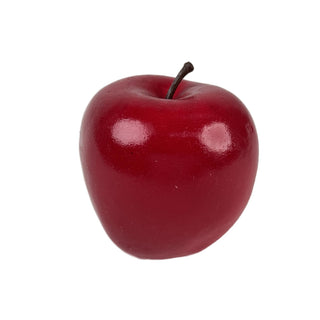 Juego de manzanas artificiales decorativas, 6 piezas - color rojo
