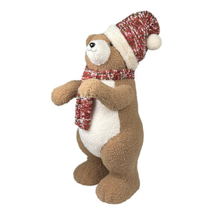 Oso decorativo navideño 39 × 36 × 93 cm
