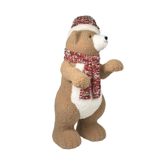 Oso decorativo navideño 39 × 36 × 93 cm