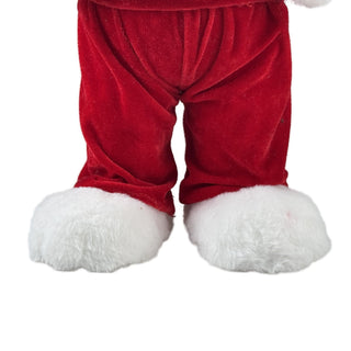 Oso decorativo navideño de pie con gorro 47 cm – rojo/blanco