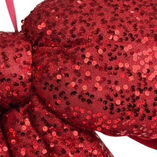Lazo colgante de lentejuelas 60 × 50 cm - color burgundy