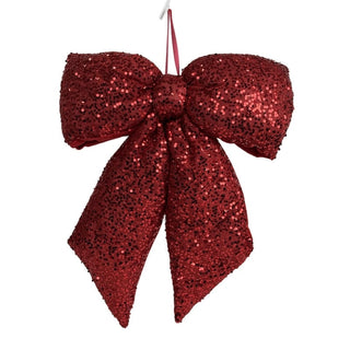 Lazo colgante de lentejuelas 60 × 50 cm - color burgundy